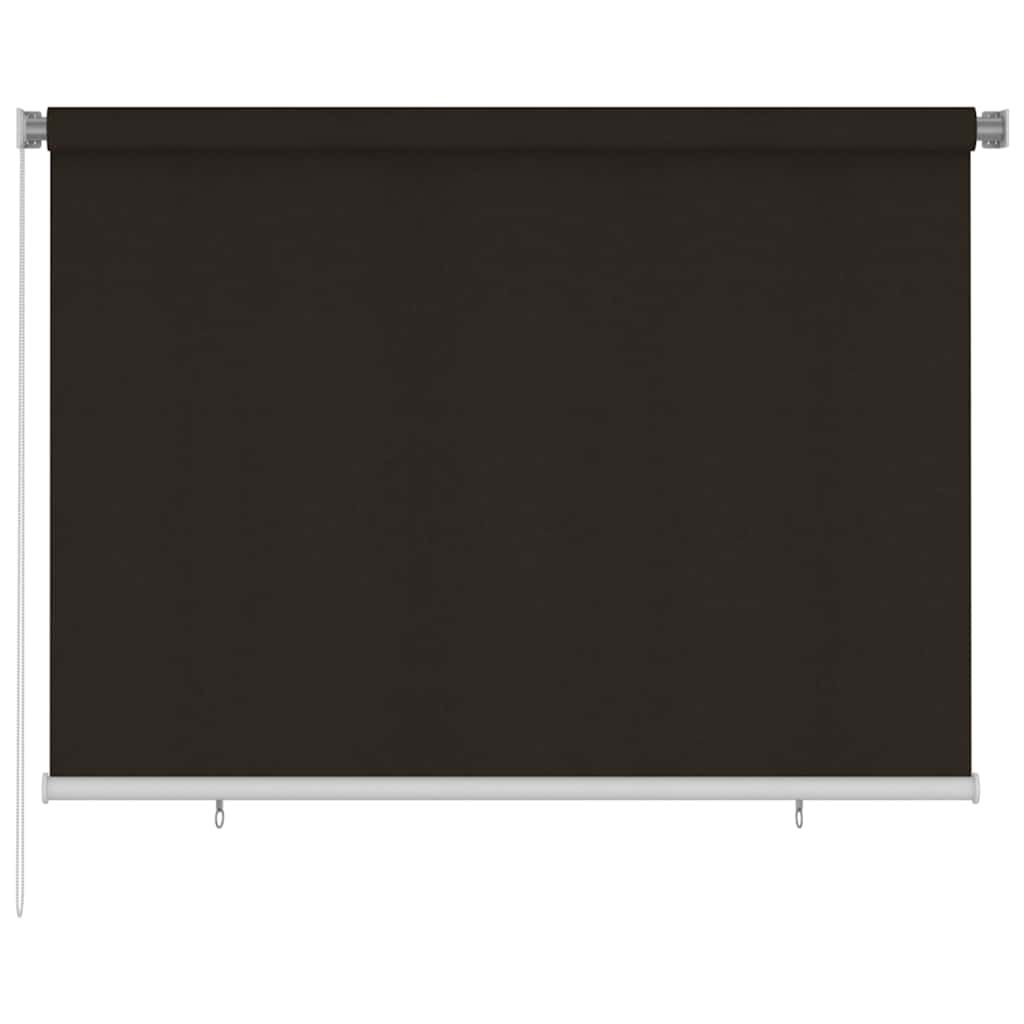 vidaXL Outdoor Roller Blind 205(W)x140(H) cm Brown HDPE