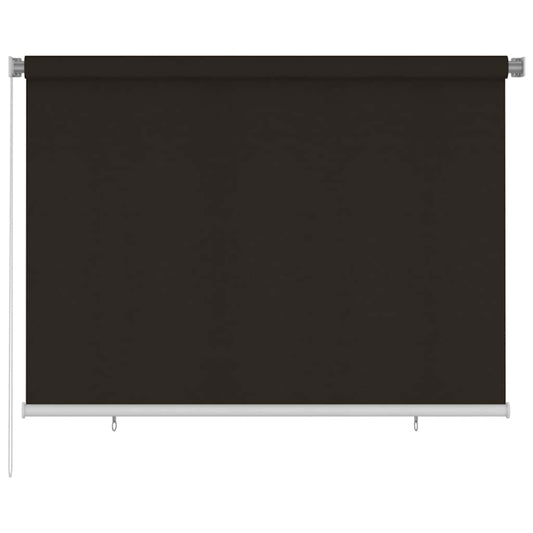 vidaXL Outdoor Roller Blind 205(W)x140(H) cm Brown HDPE