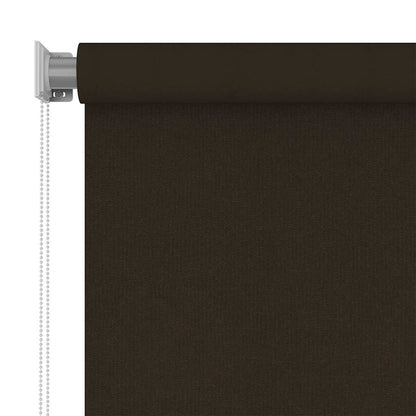 vidaXL Outdoor Roller Blind 205(W)x140(H) cm Brown HDPE