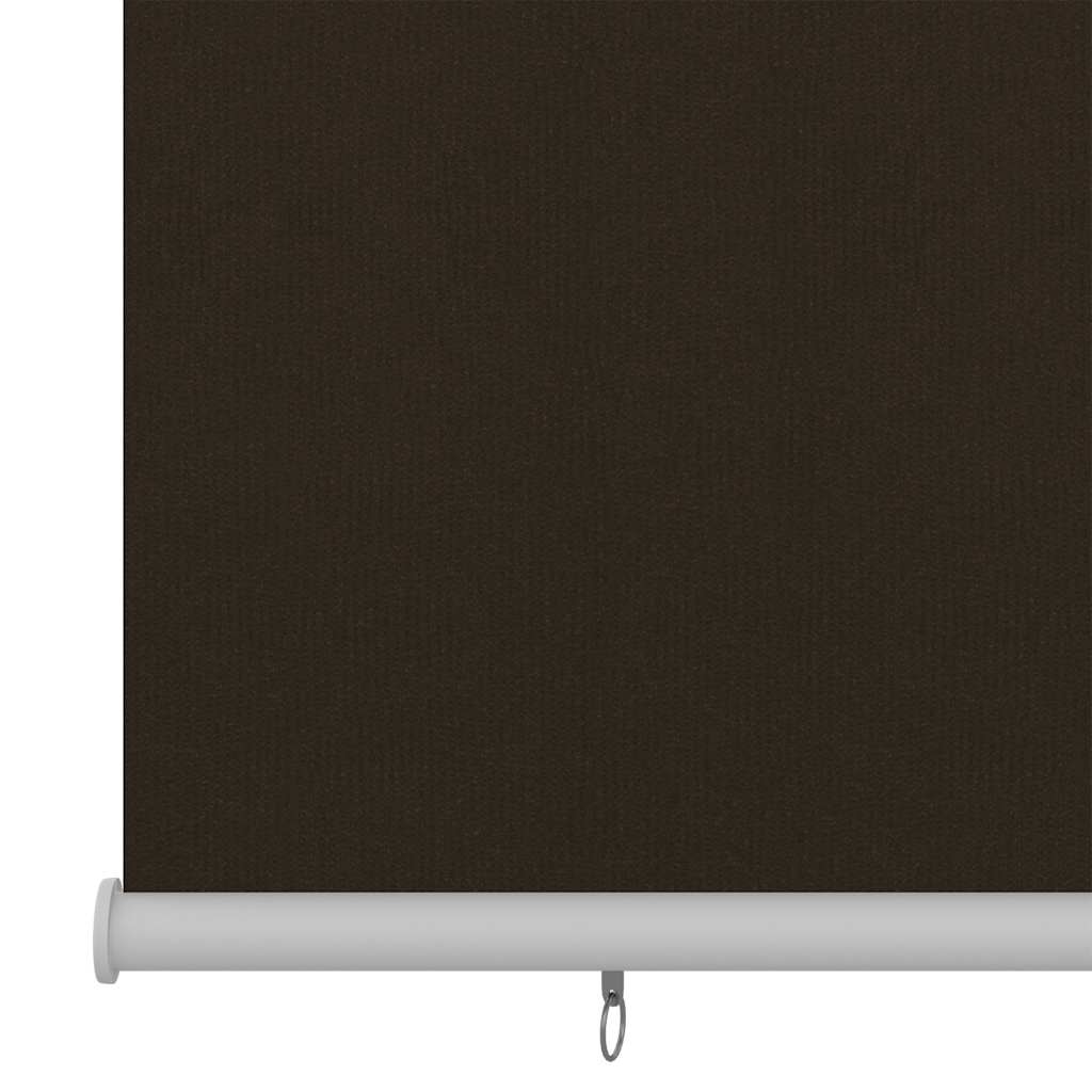 vidaXL Outdoor Roller Blind 205(W)x140(H) cm Brown HDPE