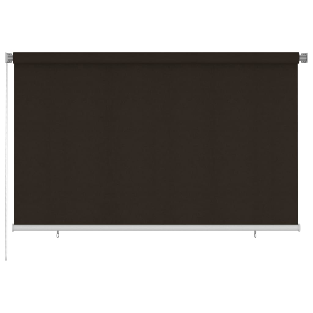 vidaXL Outdoor Roller Blind 240x140 cm Brown HDPE