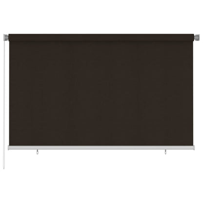 vidaXL Outdoor Roller Blind 240x140 cm Brown HDPE