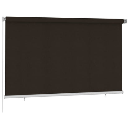 vidaXL Outdoor Roller Blind 240x140 cm Brown HDPE