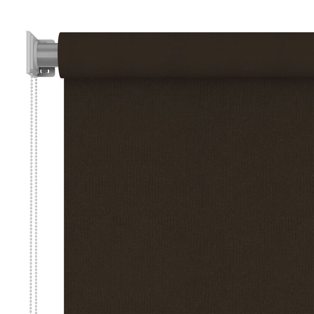 vidaXL Outdoor Roller Blind 240x140 cm Brown HDPE