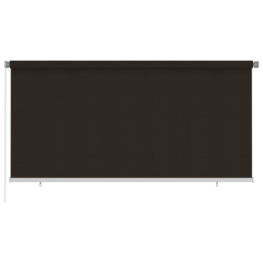 vidaXL Outdoor Roller Blind 305(W)x140(H) cm Brown HDPE