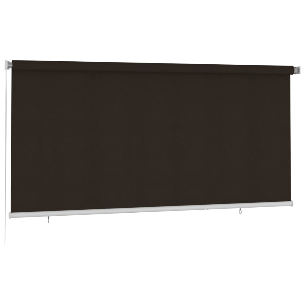 vidaXL Outdoor Roller Blind 300x140 cm Brown HDPE