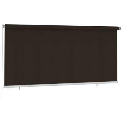 vidaXL Outdoor Roller Blind 300x140 cm Brown HDPE