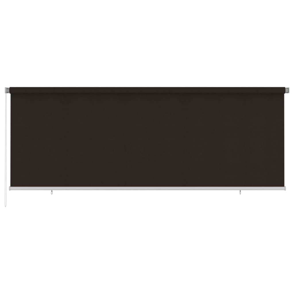vidaXL Outdoor Roller Blind 400x140 cm Brown HDPE