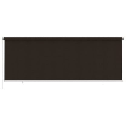 vidaXL Outdoor Roller Blind 400x140 cm Brown HDPE