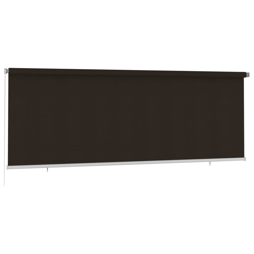 vidaXL Outdoor Roller Blind 400x140 cm Brown HDPE