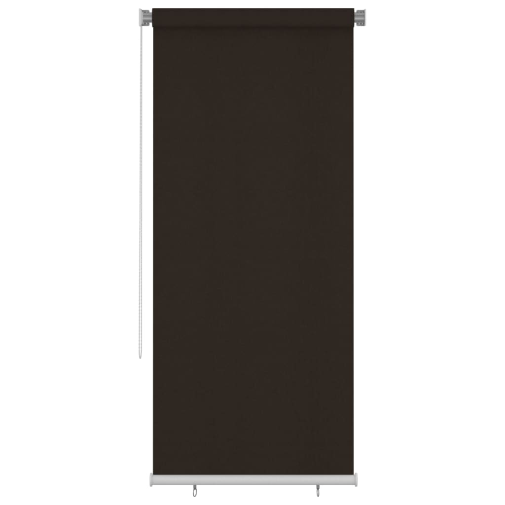 vidaXL Outdoor Roller Blind 100x230 cm Brown HDPE