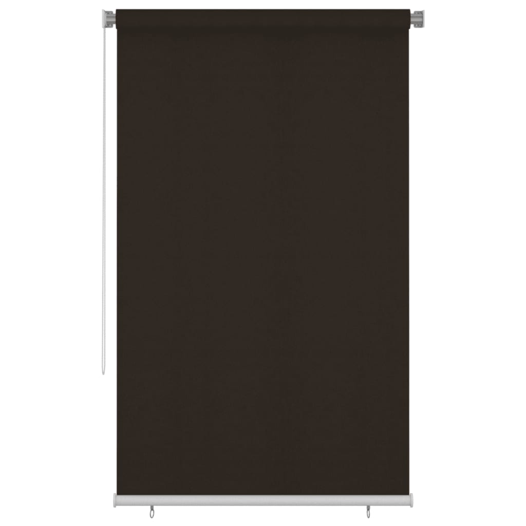 vidaXL Outdoor Roller Blind 145(W)x230(H) cm Brown HDPE