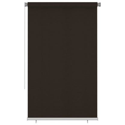 vidaXL Outdoor Roller Blind 145(W)x230(H) cm Brown HDPE