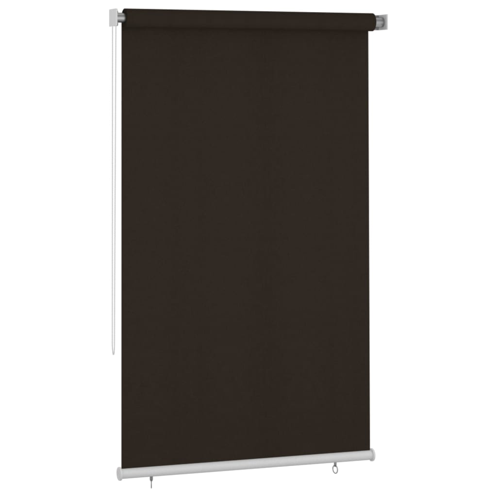 vidaXL Outdoor Roller Blind 145(W)x230(H) cm Brown HDPE
