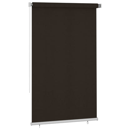 vidaXL Outdoor Roller Blind 145(W)x230(H) cm Brown HDPE