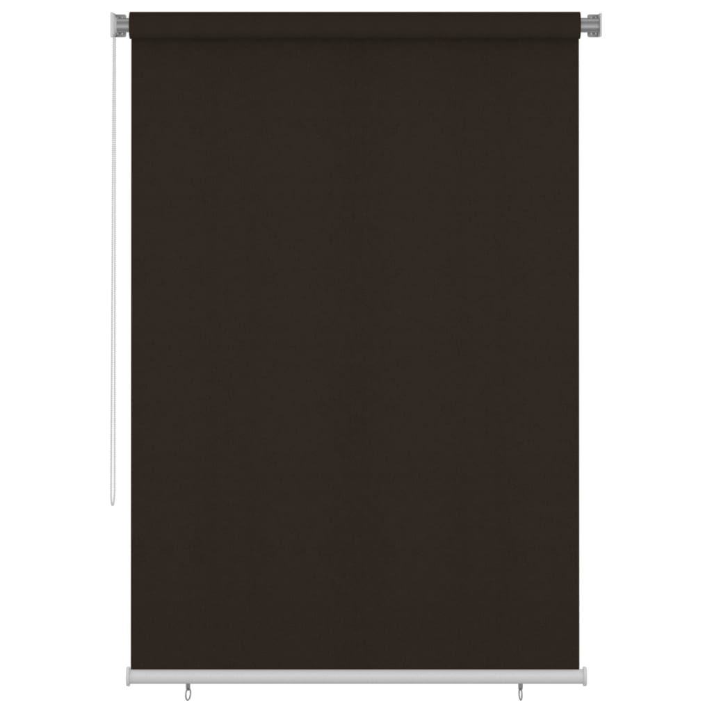 vidaXL Outdoor Roller Blind 160x230 cm Brown HDPE
