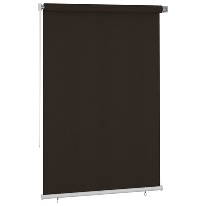 vidaXL Outdoor Roller Blind 160x230 cm Brown HDPE