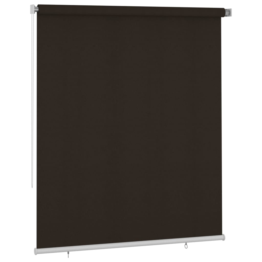 vidaXL Outdoor Roller Blind 200x230 cm Brown HDPE