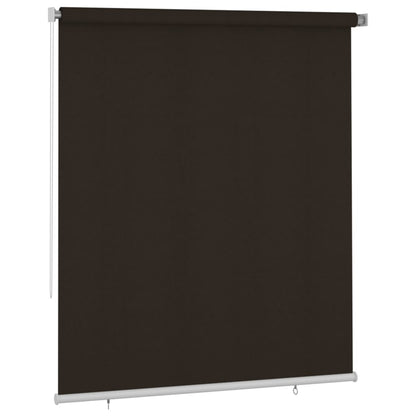 vidaXL Outdoor Roller Blind 200x230 cm Brown HDPE