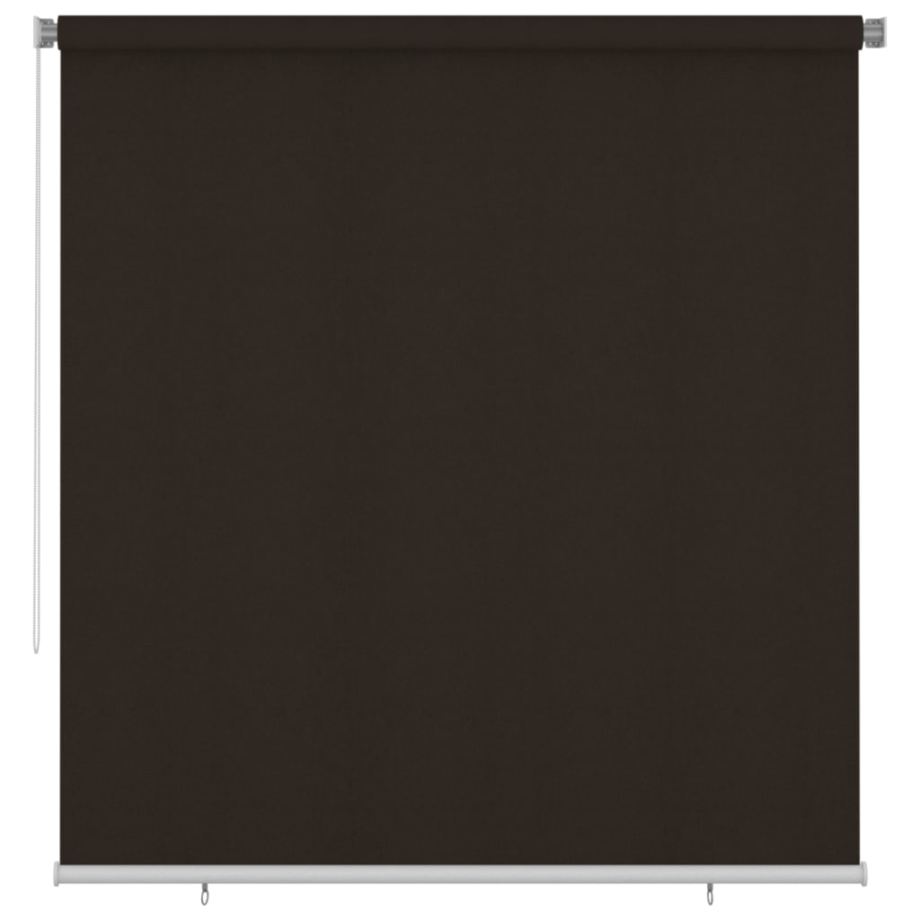 vidaXL Outdoor Roller Blind 220x230 cm Brown HDPE