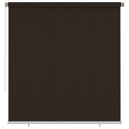 vidaXL Outdoor Roller Blind 220x230 cm Brown HDPE