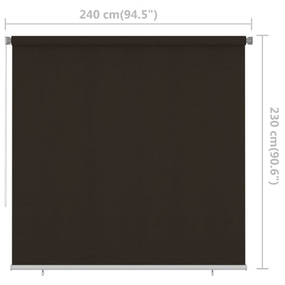 vidaXL Outdoor Roller Blind 240x230 cm Brown