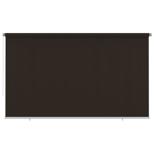 vidaXL Outdoor Roller Blind 405(W)x230(H) cm Brown HDPE