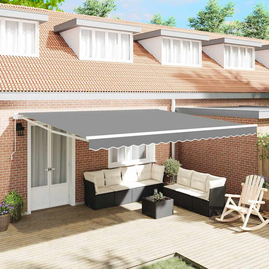 vidaXL Awning Frame White 400 x 350 cm Aluminium