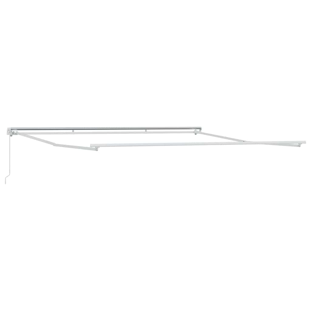 vidaXL Awning Frame White 400 x 350 cm Aluminium