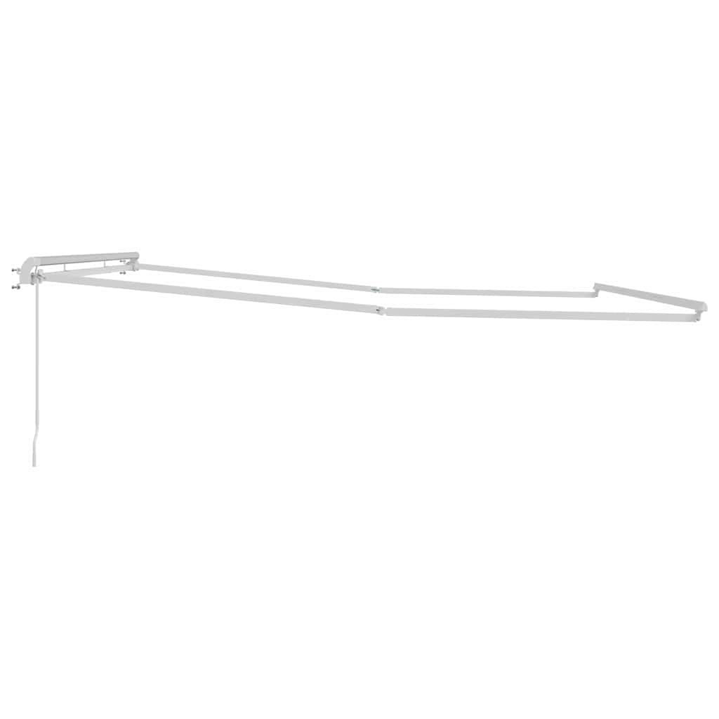 vidaXL Awning Frame White 400 x 350 cm Aluminium
