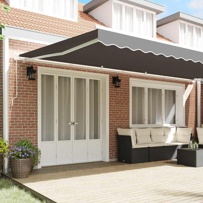 vidaXL Awning Frame Manual White 600 x 350 cm Aluminium