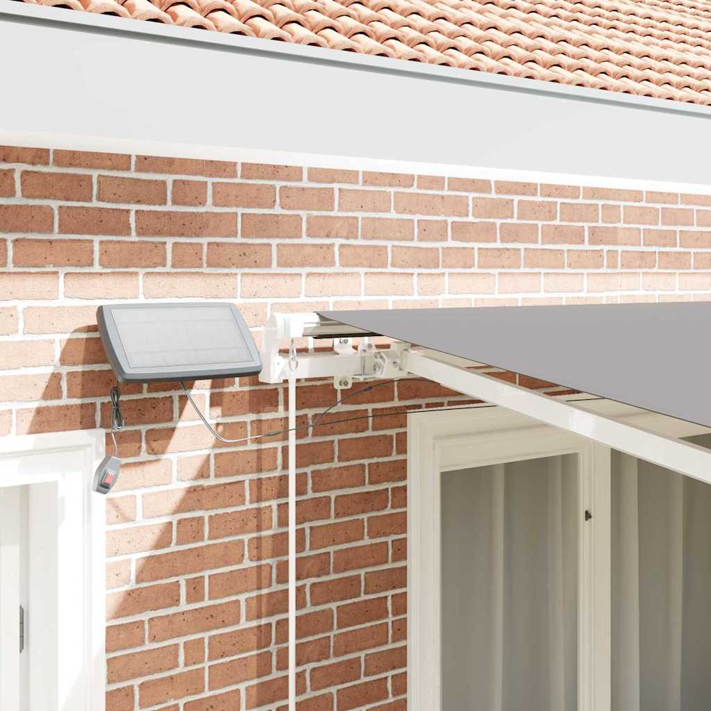 vidaXL Awning Frame with LED Strip Lights White 300 x 250 cm Aluminium
