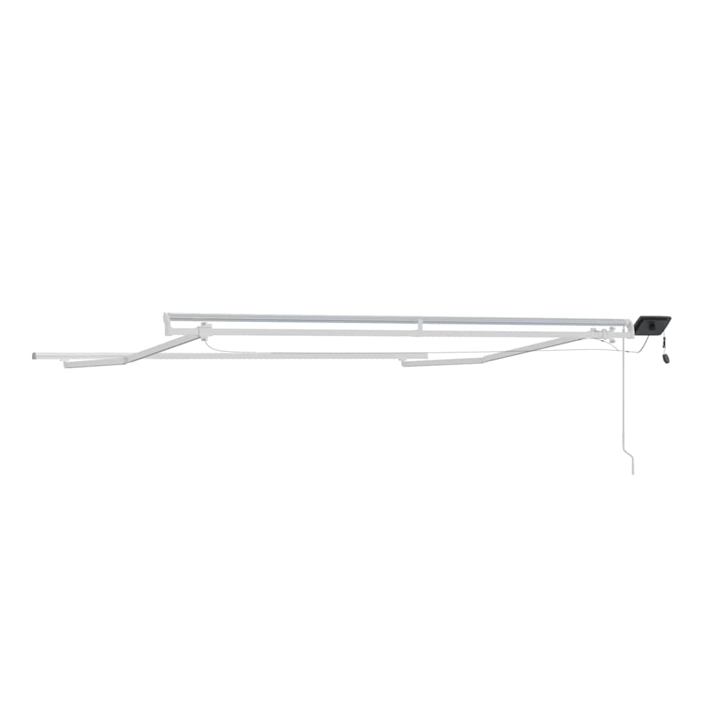 vidaXL Awning Frame with LED Strip Lights White 350 x 250 cm Aluminium