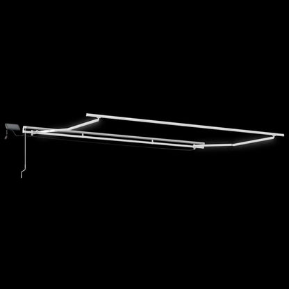 vidaXL Awning Frame White 400 x 300 cm Aluminium
