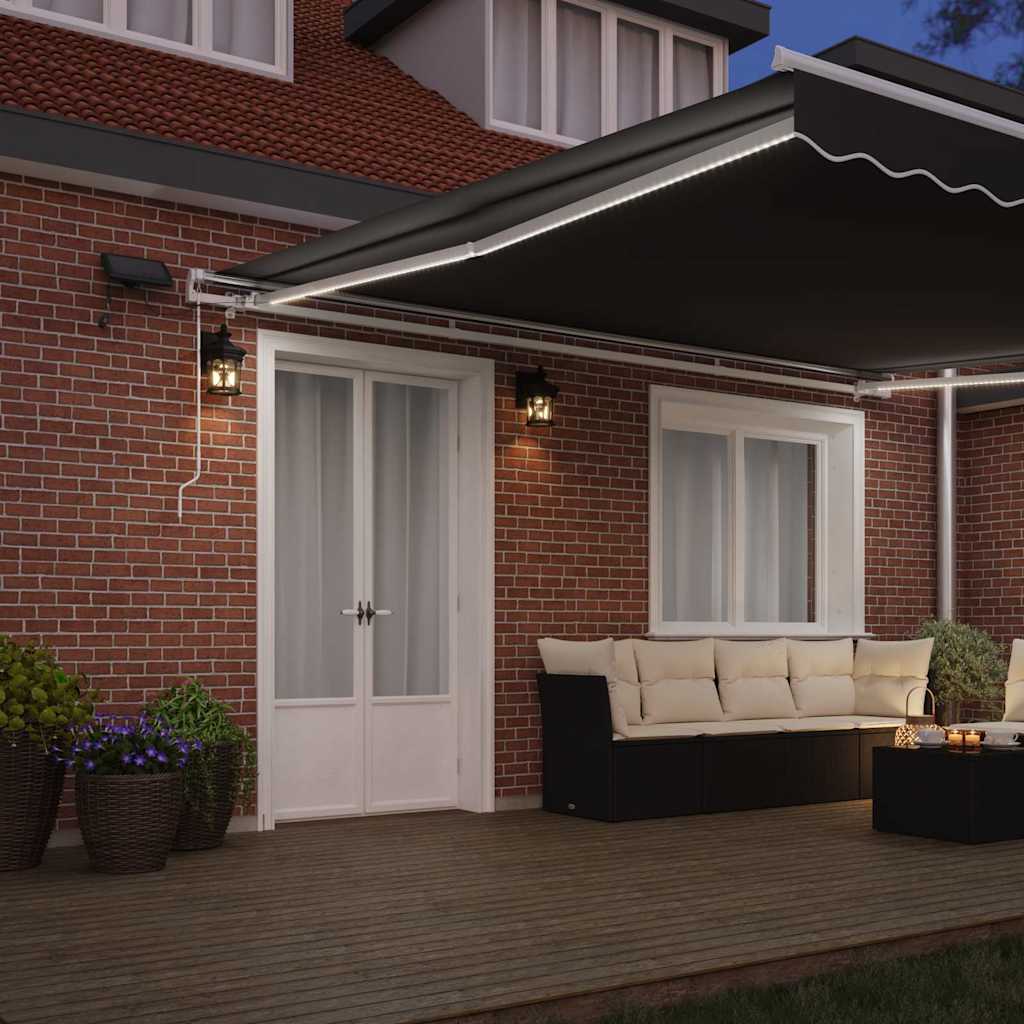 vidaXL Awning Frame White 450 x 350 cm Aluminium