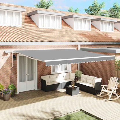 vidaXL Awning Frame White 450 x 350 cm Aluminium