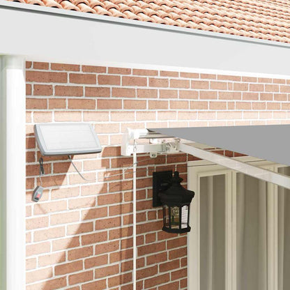vidaXL Awning Frame with LED Strip Lights White 600 x 350 cm Aluminium