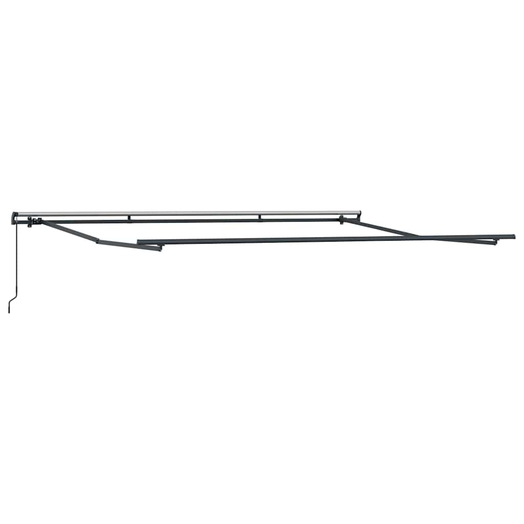 vidaXL Awning Frame Manual Anthracite 400 x 300 cm Aluminium