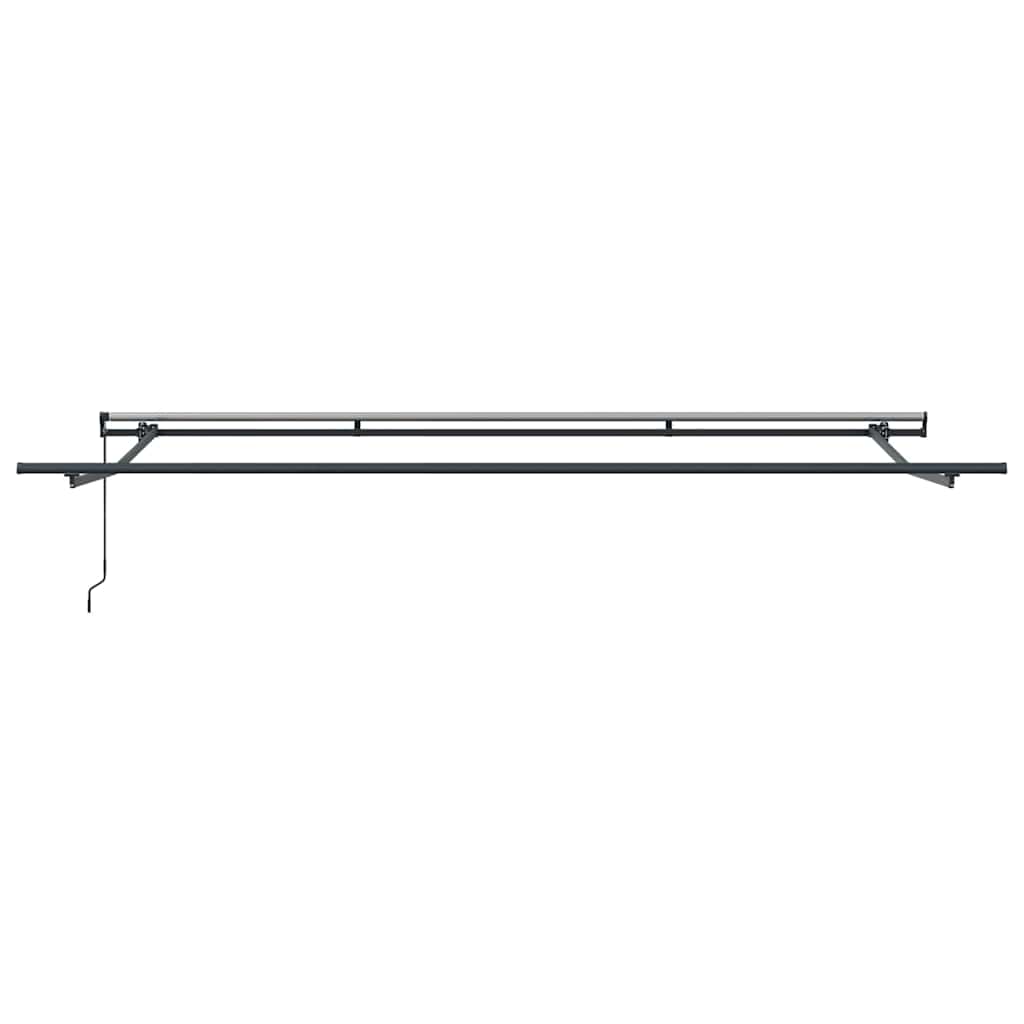 vidaXL Awning Frame Manual Anthracite 400 x 300 cm Aluminium