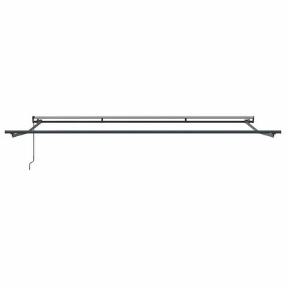 vidaXL Awning Frame Manual Anthracite 400 x 350 cm Aluminium