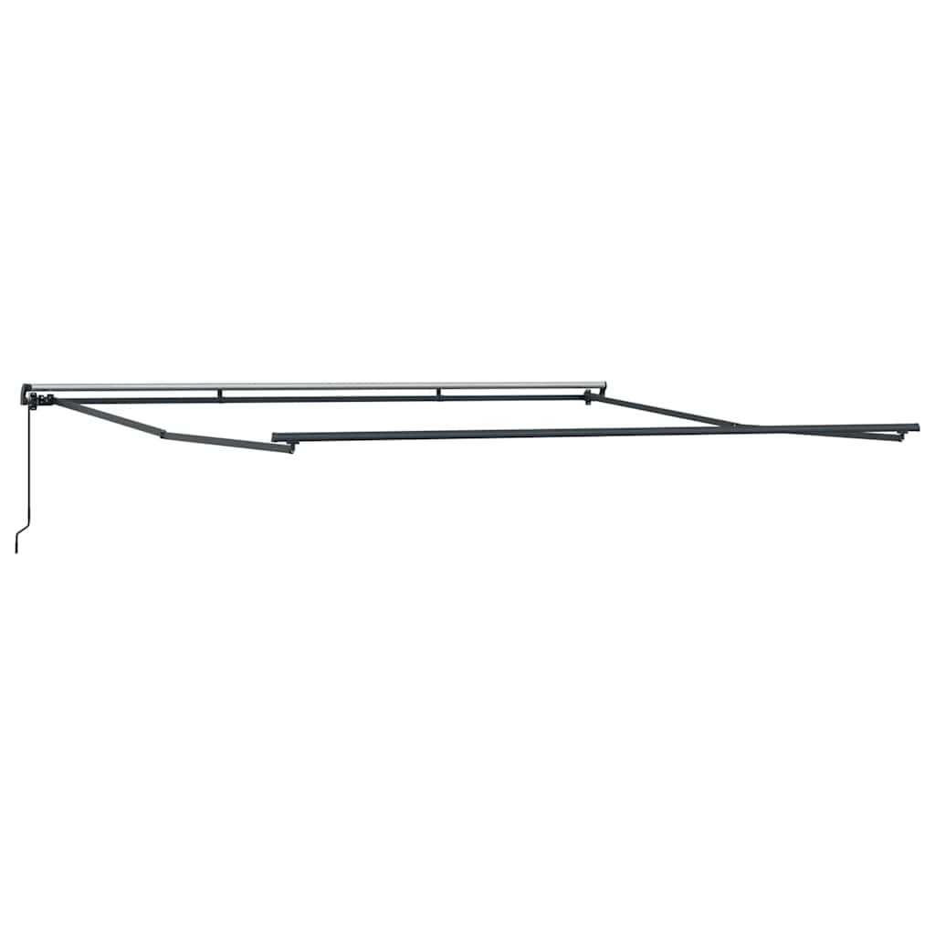 vidaXL Awning Frame Manual Anthracite 450 x 350 cm Aluminium