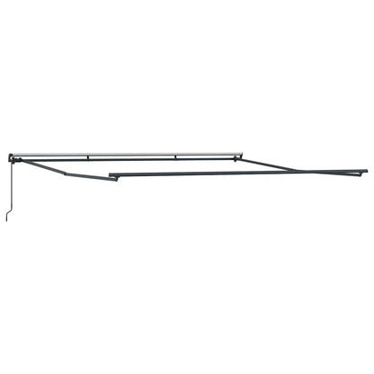 vidaXL Awning Frame Manual Anthracite 500 x 350 cm Aluminium