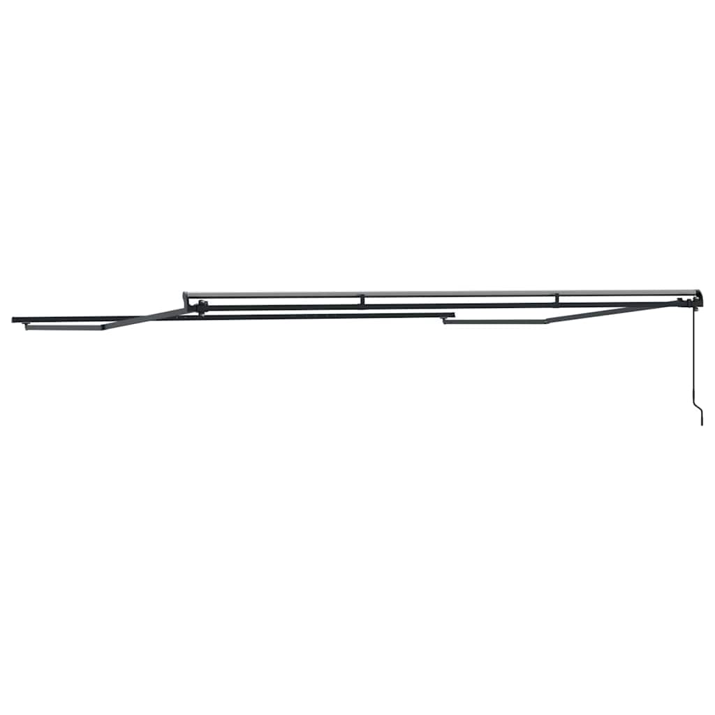 vidaXL Awning Frame Manual Anthracite 500 x 350 cm Aluminium