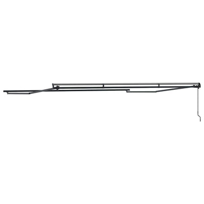 vidaXL Awning Frame Manual Anthracite 500 x 350 cm Aluminium