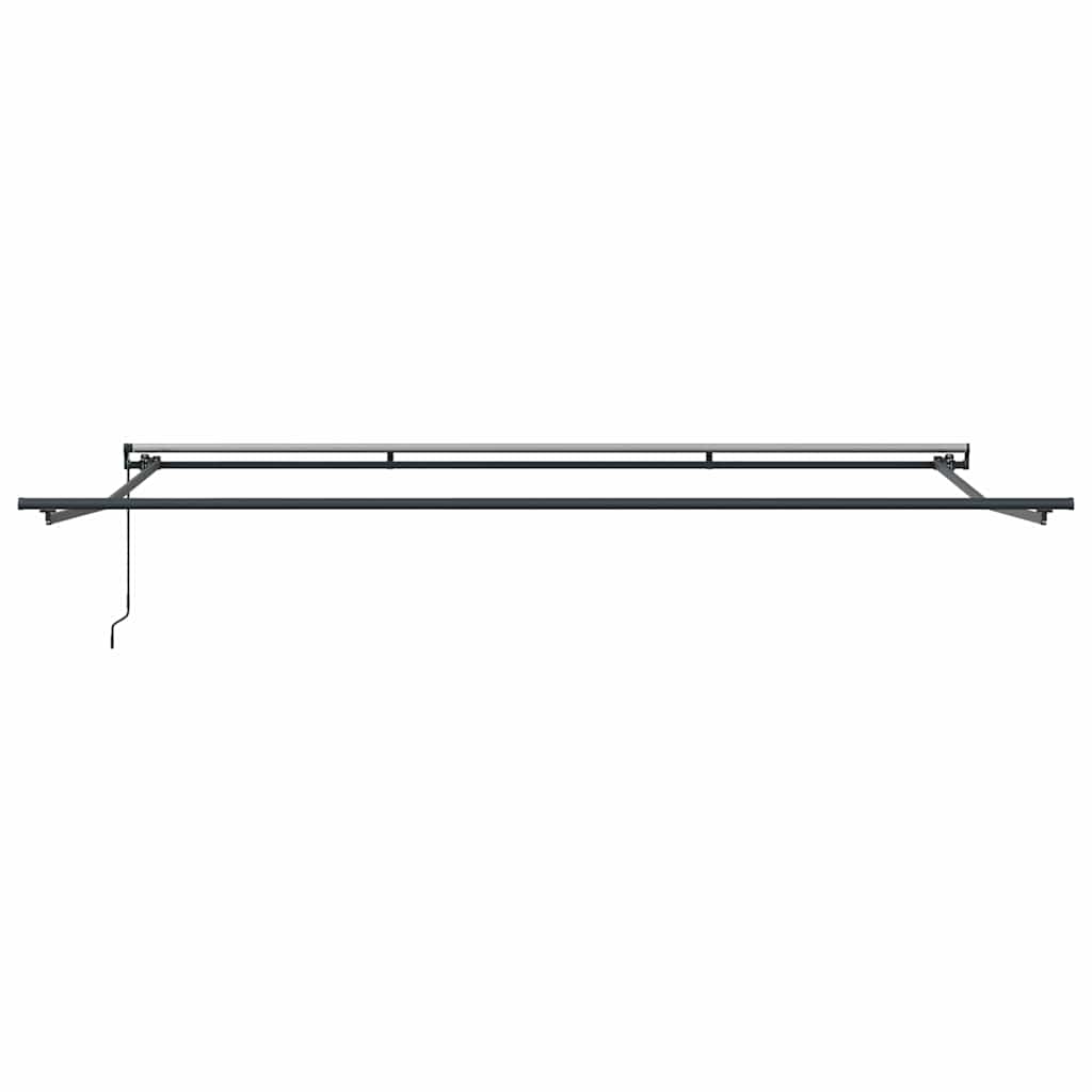 vidaXL Awning Frame Manual Anthracite 500 x 350 cm Aluminium