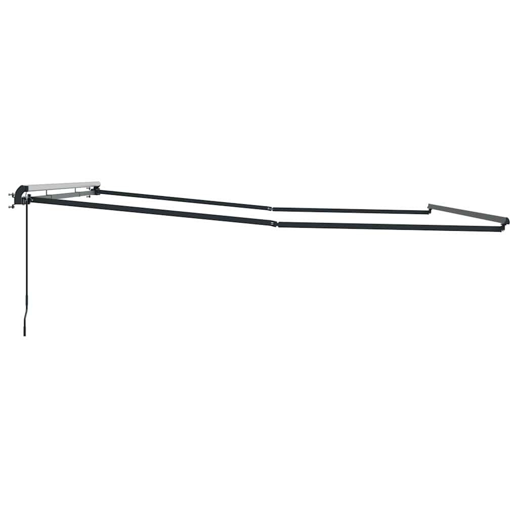 vidaXL Awning Frame Manual Anthracite 500 x 350 cm Aluminium
