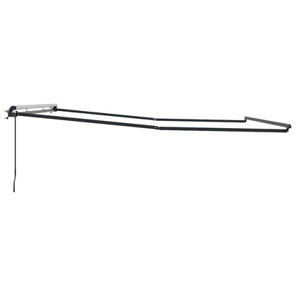 vidaXL Awning Frame Manual Anthracite 500 x 350 cm Aluminium