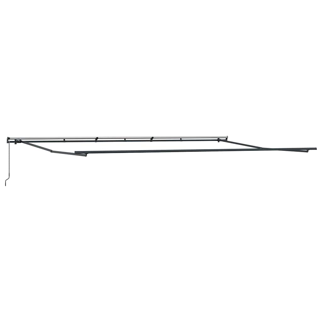 vidaXL Awning Frame Manual Anthracite 600 x 350 cm Aluminium