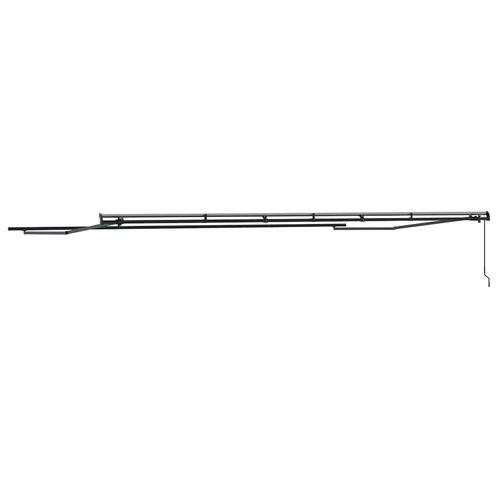 vidaXL Awning Frame Manual Anthracite 600 x 350 cm Aluminium