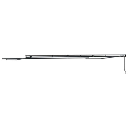 vidaXL Awning Frame Manual Anthracite 600 x 350 cm Aluminium